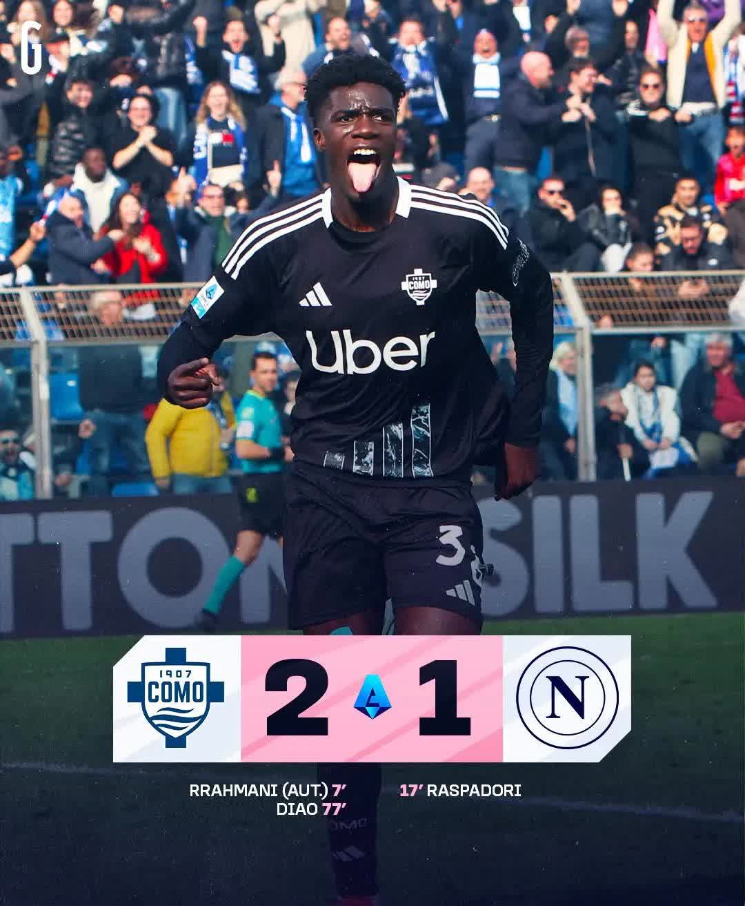 那不勒斯客场遭遇失败，备战下轮